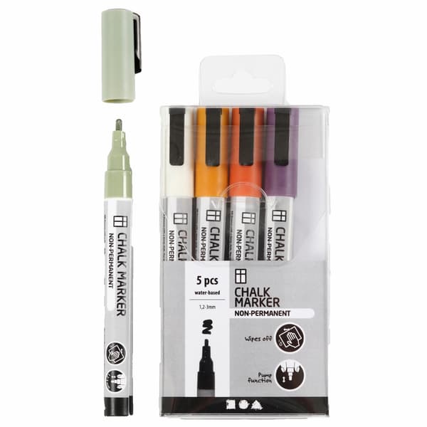 Colortime Chalk markers dova färger