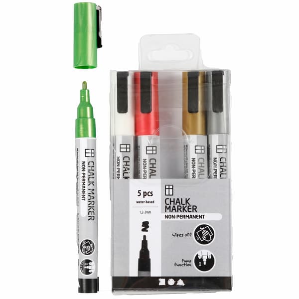 Colortime Chalk markers metallicfärger