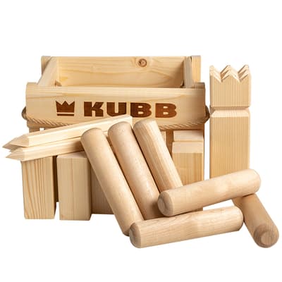 Kubb i trälåda