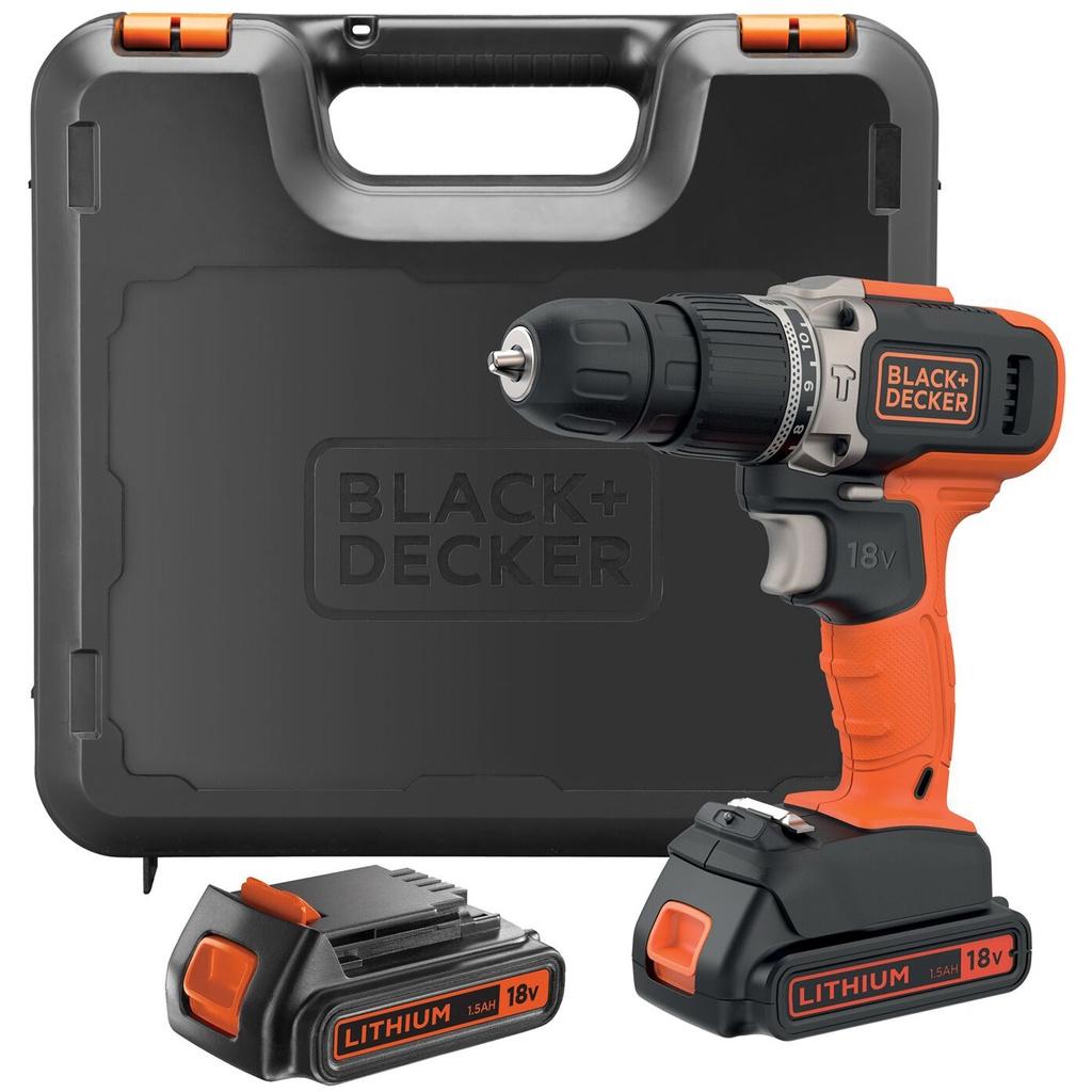 Black & Decker BCD003C2K-QW Slagboremaskine 18V lithium-ion 2X1,5AH