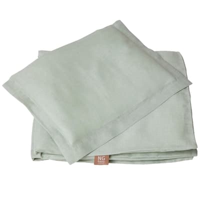 NG BABY Påslakanset Spjälsäng sage green