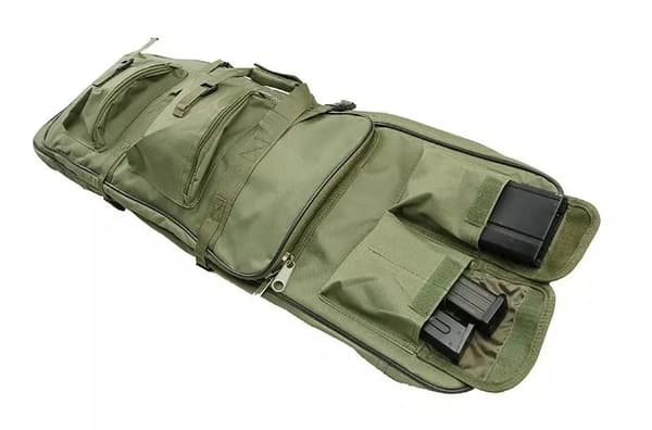 Aseen kotelo, suojus 96 cm oliivinvihreä hihnoilla GFC GFT-22-000928