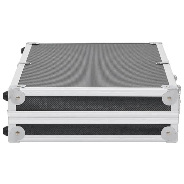 vidaXL Pistolkoffert aluminium ABS svart