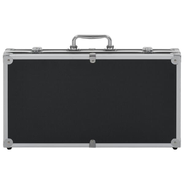 vidaXL våbenkasse aluminium ABS sort