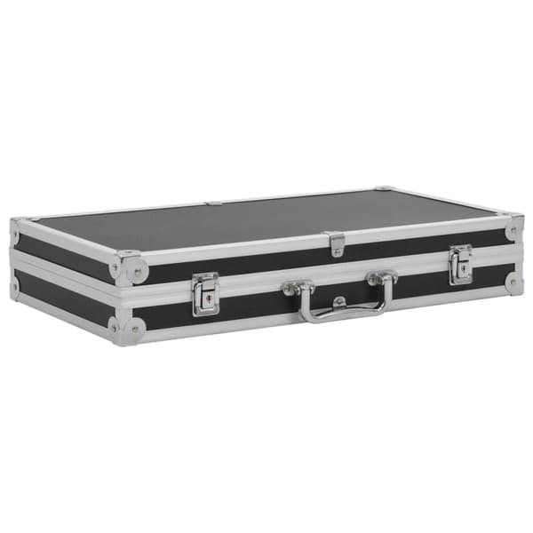 vidaXL våbenkasse aluminium ABS sort