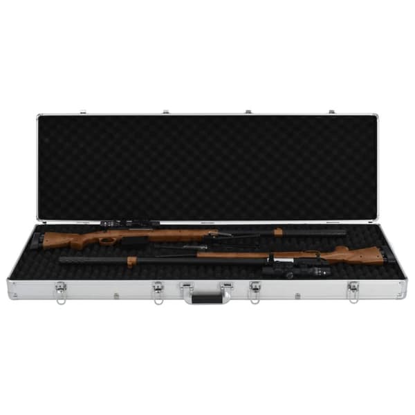 vidaXL Asekotelo hopea 118x38x12 cm alumiini -  Asesalkut