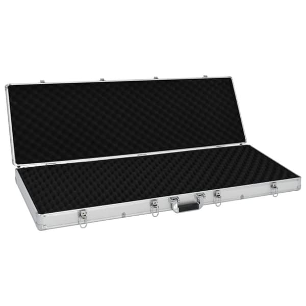vidaXL Asekotelo hopea 118x38x12 cm alumiini -  Asesalkut