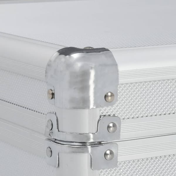 vidaXL Asekotelo hopea 118x38x12 cm alumiini -  Asesalkut
