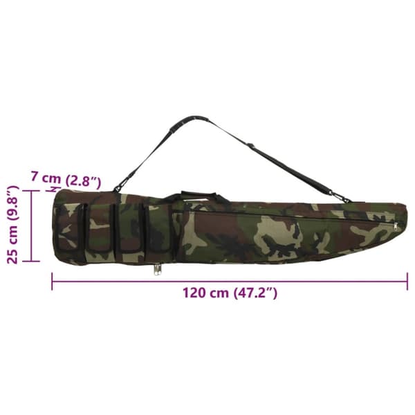 vidaXL Våpenbag med skulderstropp 120 cm oxfordstoff