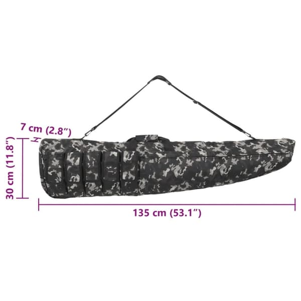 vidaXL Gevärsväska med axelrem 135 cm oxford-tyg