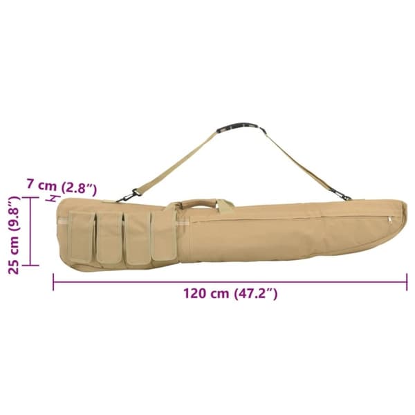 vidaXL Våpenbag med skulderstropp 120 cm oxfordstoff