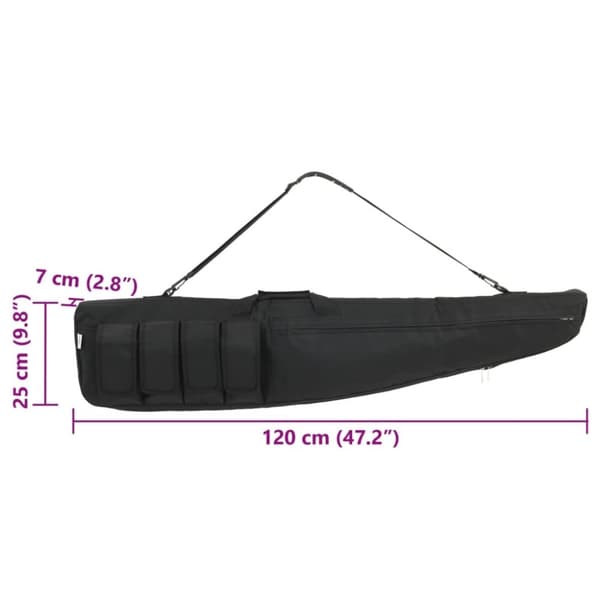 vidaXL riffeltaske med skulderstrop 120 cm oxfordstof