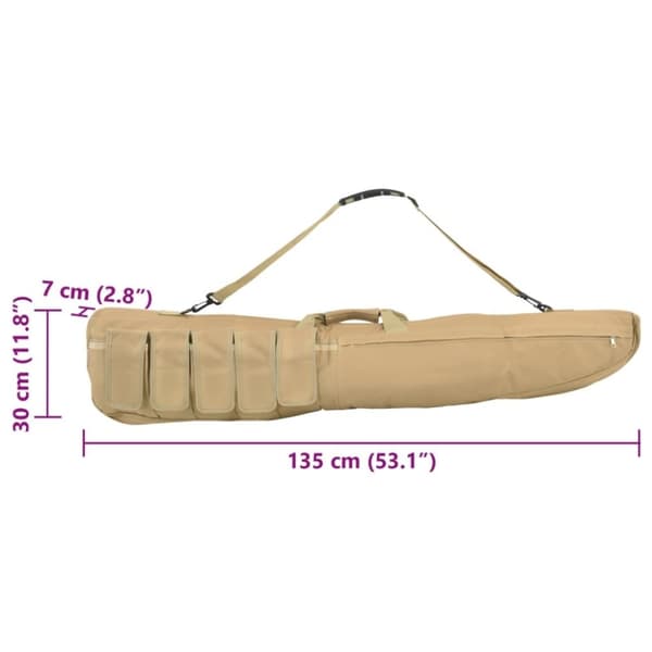 vidaXL riffeltaske med skulderstrop 135 cm oxfordstof