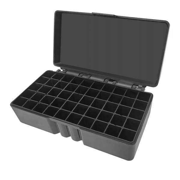 AMMO-BOX 9mm SVART SÄKER PISTOL 50 platser