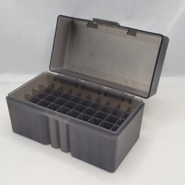 AMMO-BOX 9 mm SORT SIKKER PISTOL 50 pladser