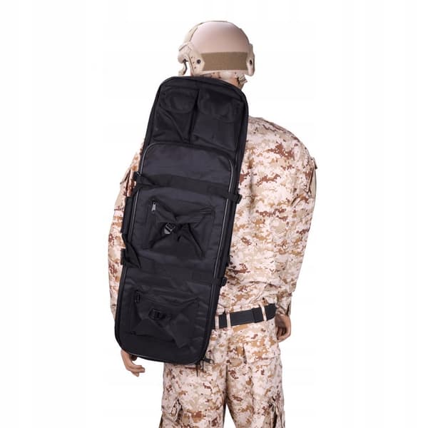 Dæksel ETUI TASK Rygsæk VÅBEN RIFL AMMUNITION Luftgevær SORT 115cm