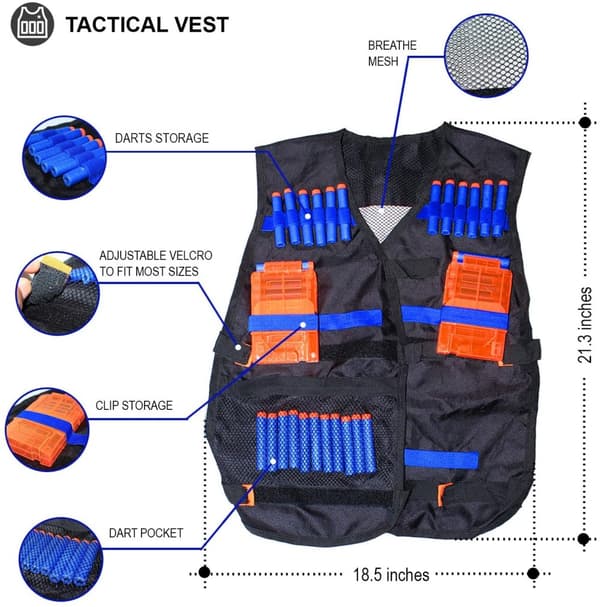 Nerf Vest | Taktisk vest for barn