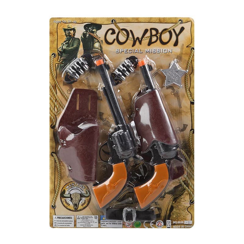 Set med vilda västern-pistoler 116985 (8 pcs)