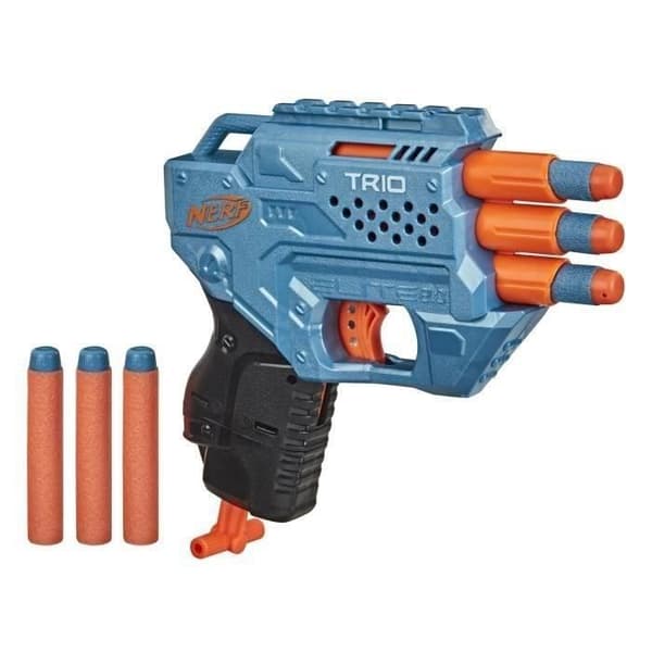 NERF - Elite 2.0 - Blaster Trio TD-3 - Anpassningsbar dartpistol med 6 pilar ingår
