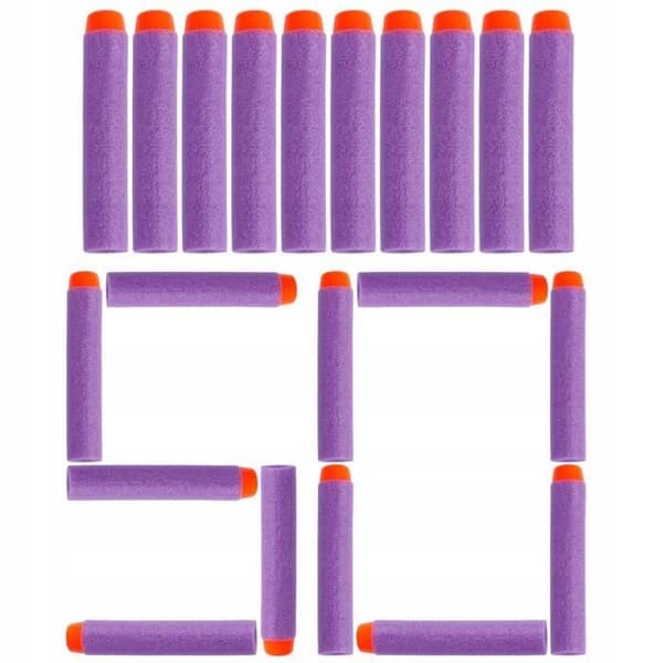 50 PILAR FÖR NERF LAUNCHER, LILA
