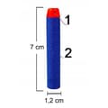 Miniatyrbild 3 av 4: Foam Dart för Nerf - Spinel - Fortnite - 100 pilar - Ljusblå - Barn 8+
