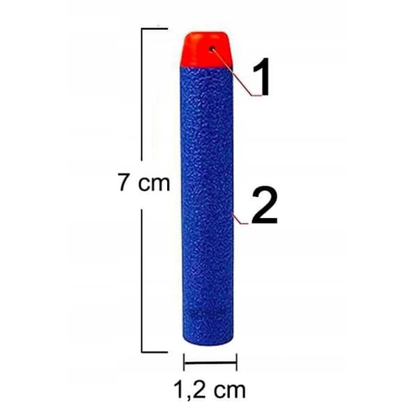 Foam Dart för Nerf - Spinel - Fortnite - 100 pilar - Ljusblå - Barn 8+