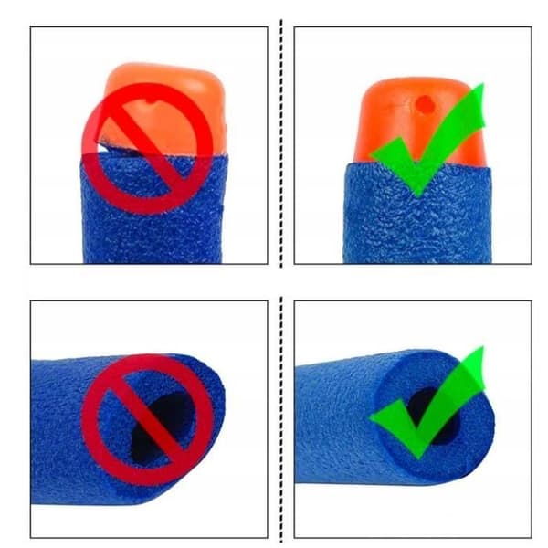 Foam Dart för Nerf - Spinel - Fortnite - 100 pilar - Ljusblå - Barn 8+