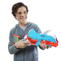 Miniatyrbild 3 av 5: NERF - DinoSquad - Tricera-blast blaster - 3 pilar - 12 NERF pilar - triceratops utseende