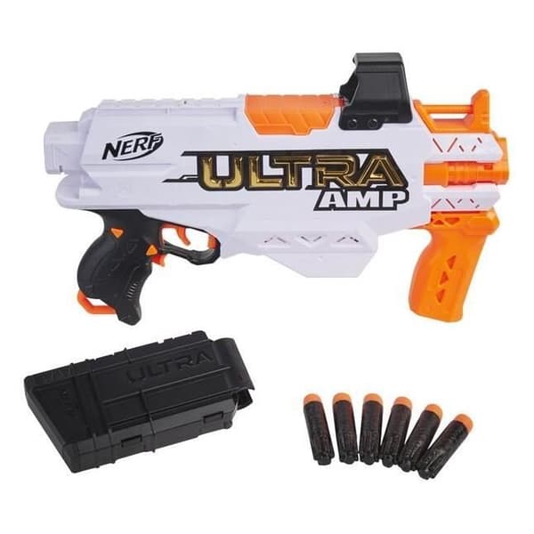 NERF - Ultra - Amp - Motoriserad blaster - 6-dart magasin - 6 dart - endast kompatibel med NERF - Ultra dart