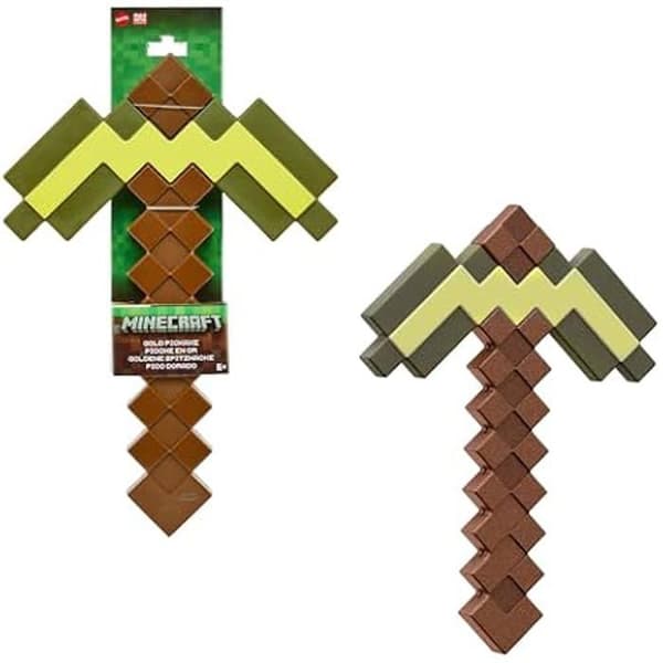 Kampstillbehör - MATTEL - Guldspade - Pixeliserad design - För barn från 6 år - Inomhus