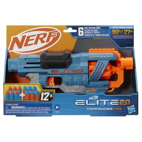 NERF Elite 2.0 Commander RC-6 - Dart Blaster - 6 pilar ingår