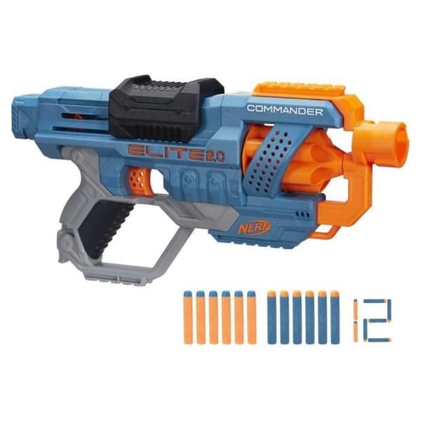 NERF Elite 2.0 Commander RC-6 - Dart Blaster - 6 pilar ingår