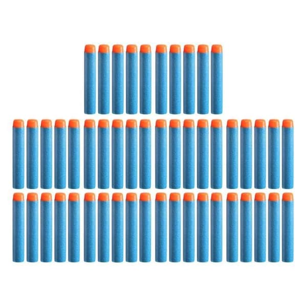NERF Elite 2.0 Refill av 50 pilar - I officiellt NERF Elite 2.0-skum - kompatibel med NERF Blasters - Från 8 år