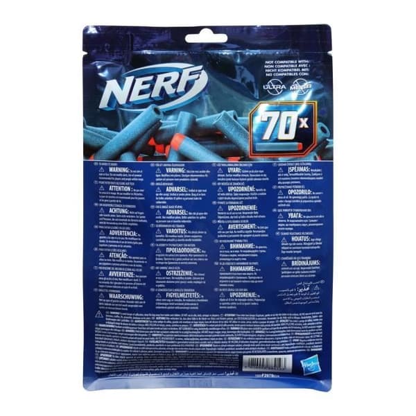 NERF Elite 2.0 Refill av 70 pilar - I officiellt NERF Elite 2.0-skum - kompatibel med NERF Blasters - Från 8 år