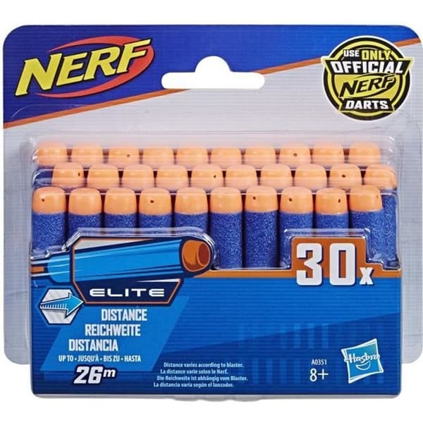 Paket med 30 officiella Nerf Elite Dart - NERF - Refill - Foam Dart