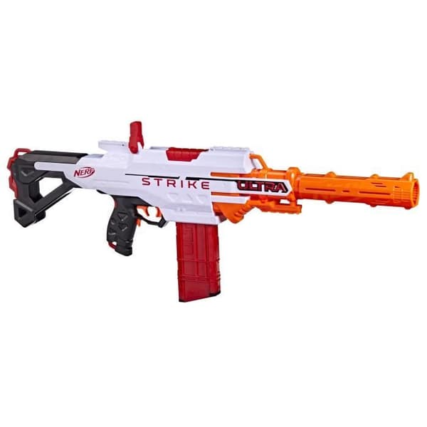 Nerf Ultra, Motorized Strike Blaster, Magazine, 10 AccuStrike Dart, endast kompatibel med Nerf Ultra Dart