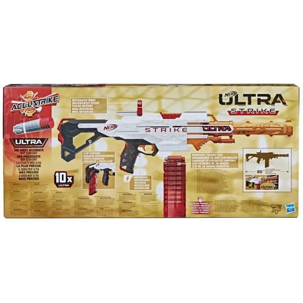 Nerf Ultra, Motorized Strike Blaster, Magazine, 10 AccuStrike Dart, endast kompatibel med Nerf Ultra Dart