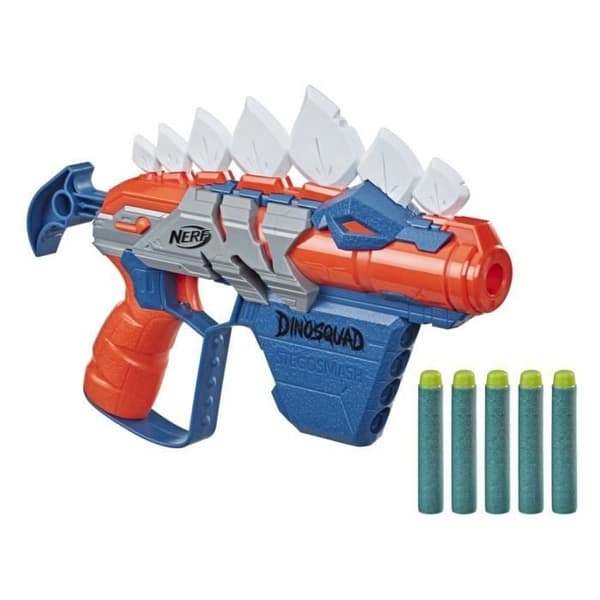 NERF DinoSquad Stegosmash Blaster - Stegosaurus Design - 5 Dart - Utomhus