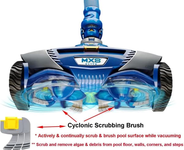 MX8 Elite, MX6 Elite ja Maxx Pool Cleaner R0714400 korvaava syklonipuhdistusharja Zodiac Polaris MX8 Elite, MX6 Elite ja Maxx R0714400 (p