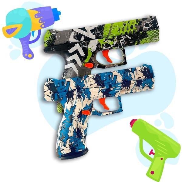 Gel Blaster Beretta Pistol - inkl. gelékulor - räckvidd 18+ meter - Grön