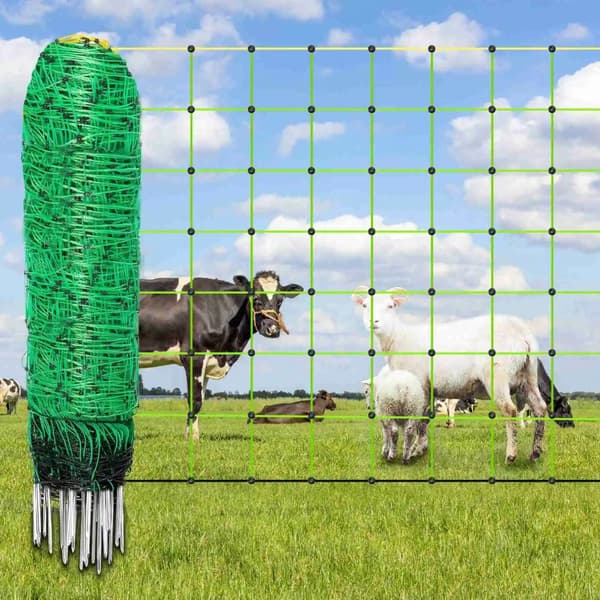 Elektriskt stängselnät, bärbart nät, robust material,108cm X 10m
