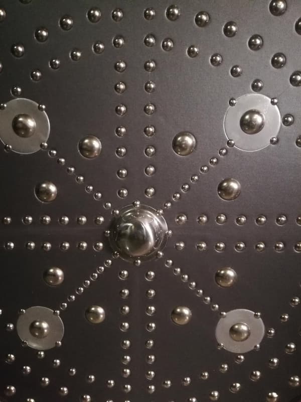 Puinen nahkainen metallikoriste Scottish Targe -kilpi SWE08