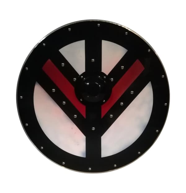 Norse Viking Lagertha Historical Templar Shield SWE43 av tre