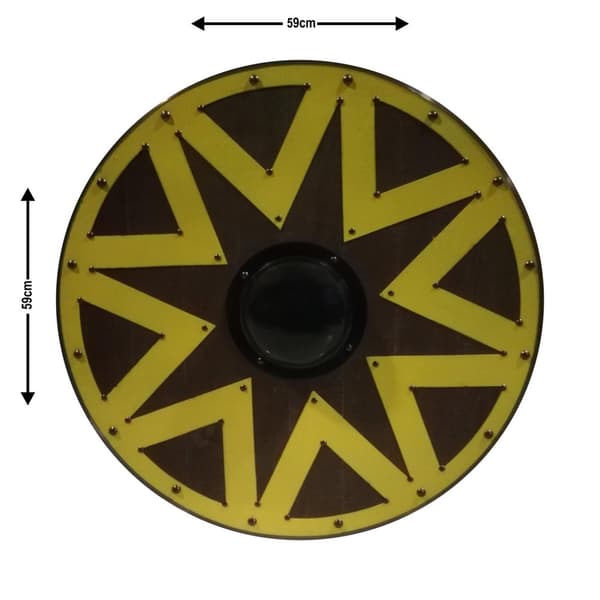 Træ / metal Norse Viking Historical Shield SWE52