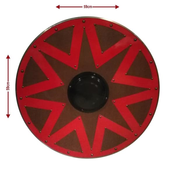 Tre / metall Norse Viking Historical Shield SWE53