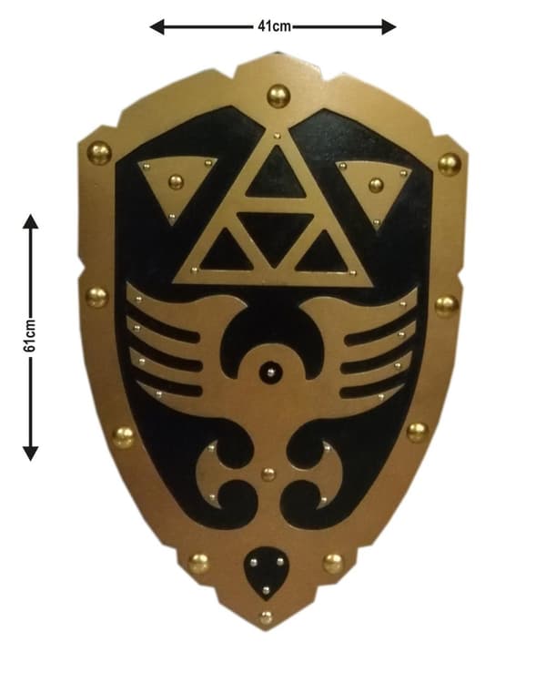 Wooden Legend of Zelda Curved Shield SWE101