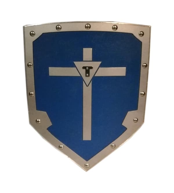 Tre middelalderlig vikingkorsskjold - Blå SWE104