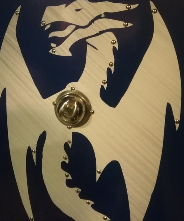 Trä Smaug Dragon Lord of the Rings Shield SWE131