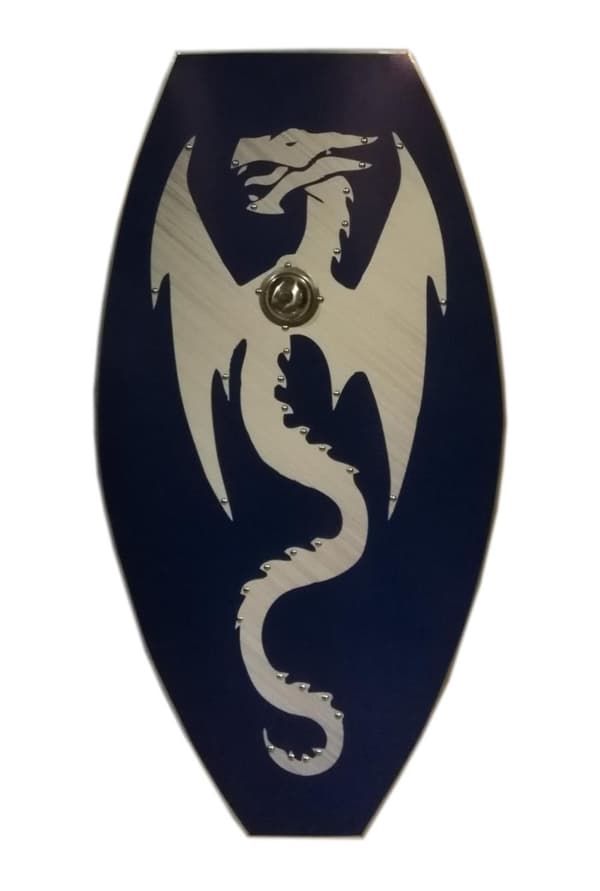 Wooden Smaug Dragon Lord of the Rings Shield SWE131