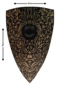 Pikkukuva 4 / 6: Puinen keskiaikainen sademetsä Viking Shield SWE143
